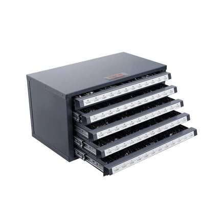 Drill Bit Dispenser Cabinet, 5-Drawer, 60 Slots #1-60