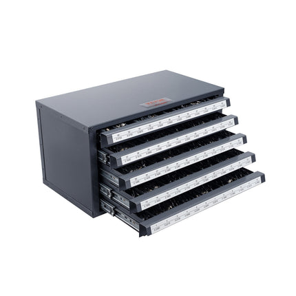 Drill Bit Dispenser Cabinet, 5-Drawer, 60 Slots #1-60