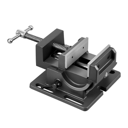 Drill Press Tilting Vise, 4.25 in Jaw, 0–90 Cast Iron