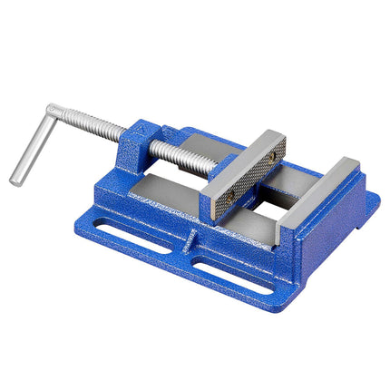 Drill Press Vise, 6-Inch Jaw, Cast Iron, Slotted Base