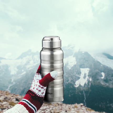 Drinking bottle in stainless steel 400 ml