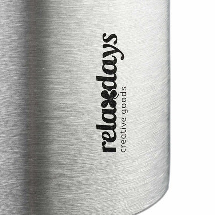 Drinking bottle in stainless steel 500 ml with cup
