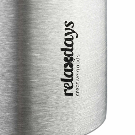 Drinking bottle in stainless steel 750 ml with cup