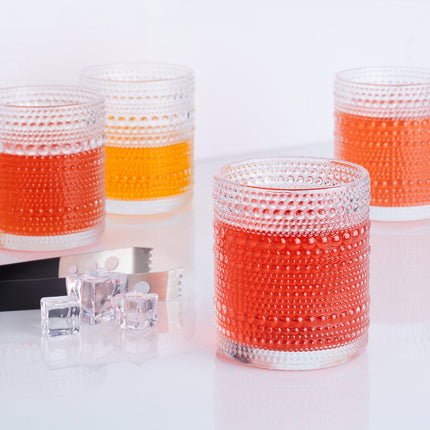 Drinking glass drop set of 4