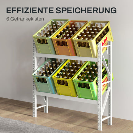 Freestanding steel drink box - adjustable, fits 6 boxes