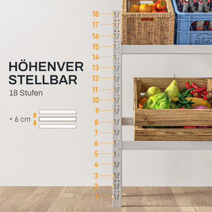 Freestanding steel drink box - adjustable, fits 6 boxes