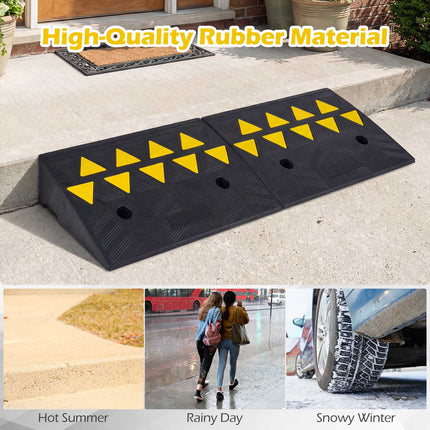 Driveway Threshold Curb Ramps, Set of 2, 5–6 in Rise