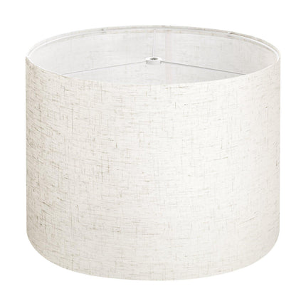 Drum Lamp Shade Replacement, 13 x 13 x 10 In, Light Linen
