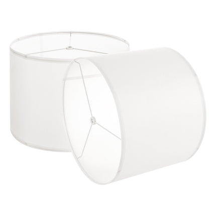Drum Lamp Shade Set of 2, 13x13x10, Off-White