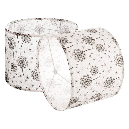 Drum Lamp Shades, Set of 2, Linen 13x13x10 in