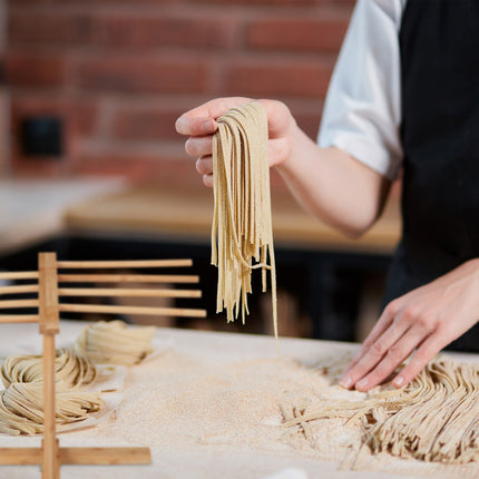 Drying rack for pasta with 8 arms