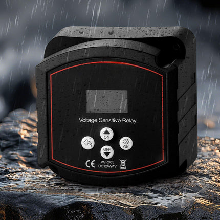 Dual Battery Isolator 12V 300A VSR, LCD, Manual Auto