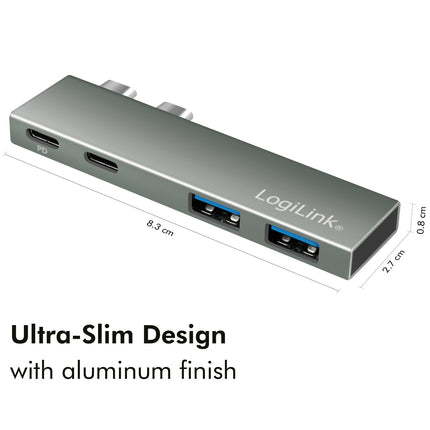 Dual USB 3.2 Gen2x2 hub 4 ports PD 100W