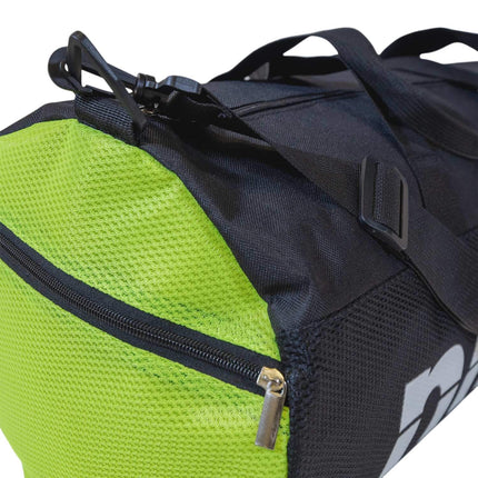 Duffel Bag 50x25 cm Black/Yellow, Durable Travel Gym Bag