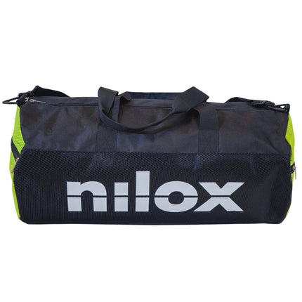 Duffel Bag 50x25 cm Black/Yellow, Durable Travel Gym Bag