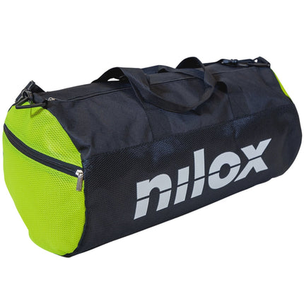 Duffel Bag 50x25 cm Black/Yellow, Durable Travel Gym Bag