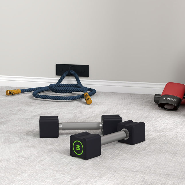 Halterset 10 Kg Antislip Metalen Handgrepen Voor Effectieve Kracht- En Krachttraining, Cpu, Zwart