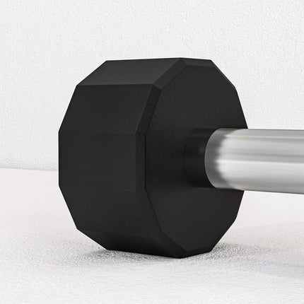 10 kg metal dumbbell set, non-slip, set of 2, black