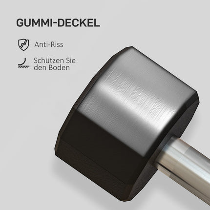 10 kg metal dumbbell set, non-slip, set of 2, black