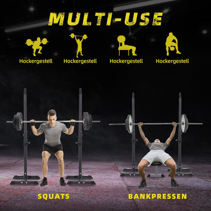 Height-adjustable steel dumbbell rack, 150 kg capacity