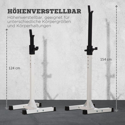Adjustable dumbbell and barbell rack, 105-160 cm, 150 kg Capacity