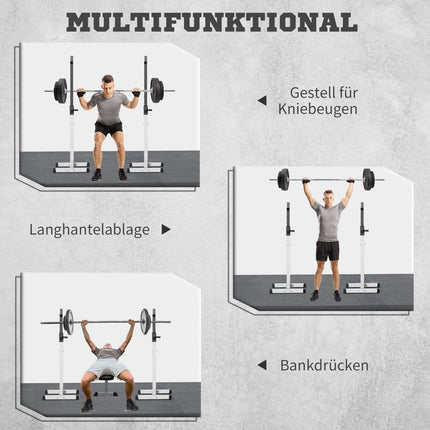 Adjustable dumbbell and barbell rack, 105-160 cm, 150 kg Capacity