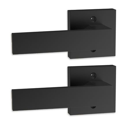 Dummy Door Lever Set, 2-Pack, Matte Black, Reversible