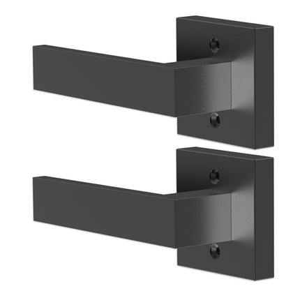 Dummy Door Lever Set, 2-Pack, Matte Black, Reversible