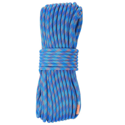 Dynamic Climbing Rope 10.2mm, 50m, 25kN, Blue, Snap Hooks