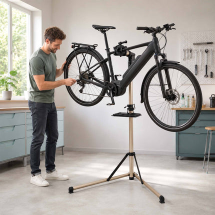 E-Bike Repair Stand, 50 kg Capacity, Gold