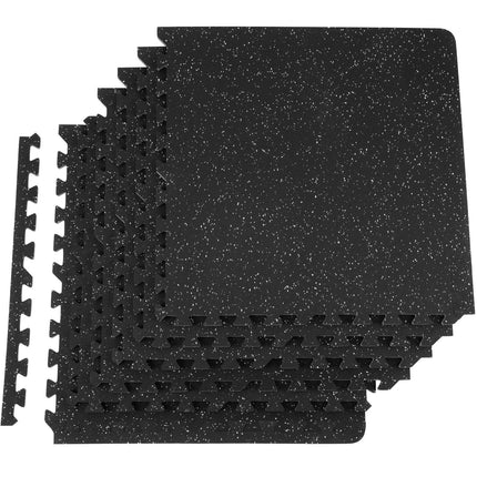 EVA Interlocking Foam Floor Mats, 24 Sq Ft, 6-Pack