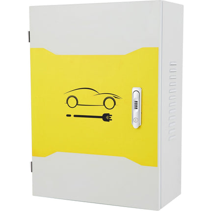 EV Charger Enclosure Box, Lockable Steel, IP32 70x50x25cm
