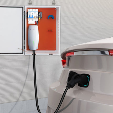 EV Charger Enclosure Box, Lockable Steel, IP32 70x50x25cm