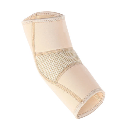 Elbow Support, Beige, Size M, Compression Sleeve