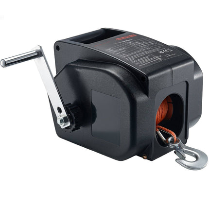 Electric Boat Trailer Winch, 12V 300W, 900 kg, Wired Remote