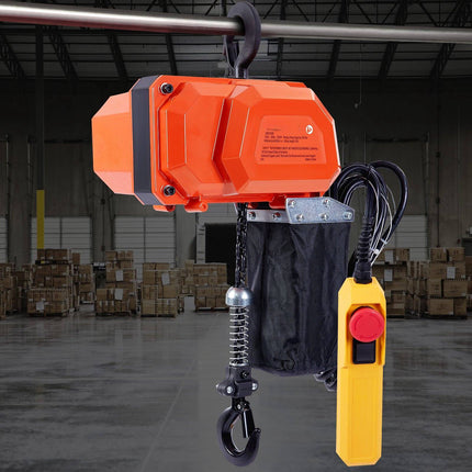 Electric Chain Hoist, 330 lb, 10 ft Lift, Wired Remote