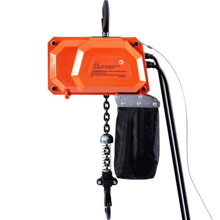 Electric Chain Hoist, 330 lb, 10 ft Lift, Wired Remote