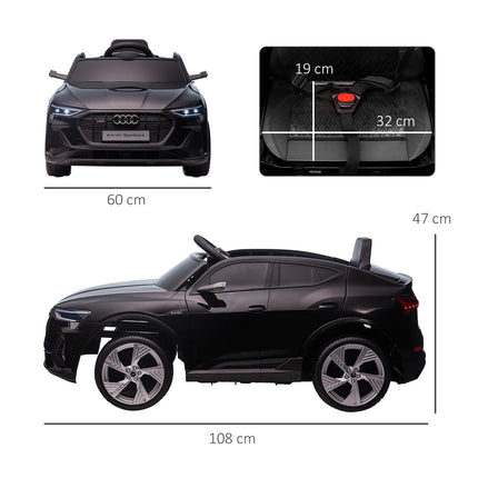 Electric children's car with remote control, seat belt and music, 3-5 years