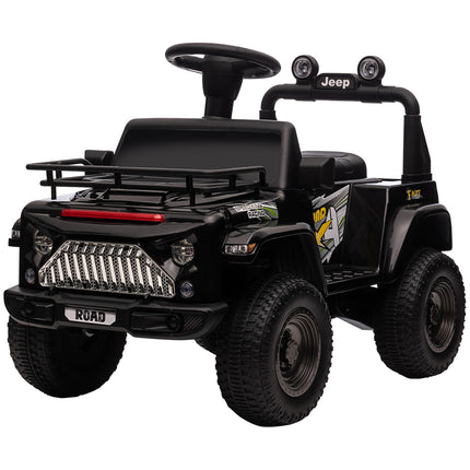 Electric Riding Off-Road Vehicle with Music and Storage - Black