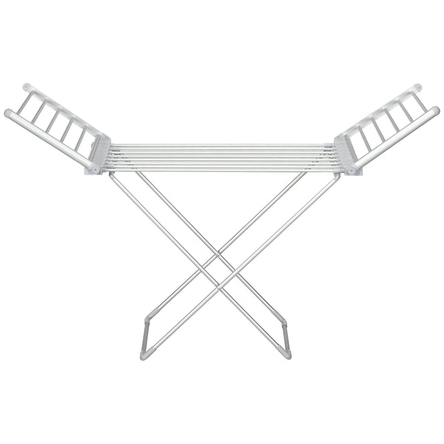Heated Collapsible Clothes Airer - Adjustable Temperature, Aluminum
