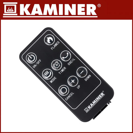 Electric Column Heater, 2000W, Fireplace Effect, Remote