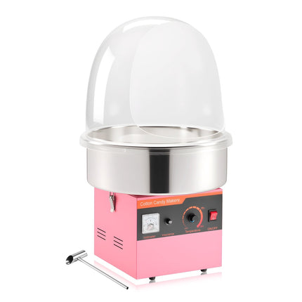 Electric Cotton Candy Machine, 1000W, Cover, Steel Bowl