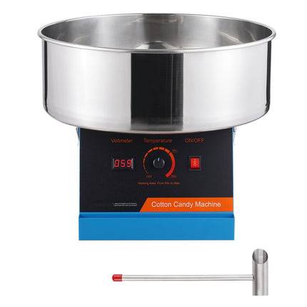 Electric Cotton Candy Machine 1000W, Stainless Bowl, Blue
