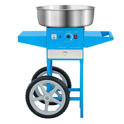 Electric Cotton Candy Machine with Cart, 1000W, 52cm Bowl