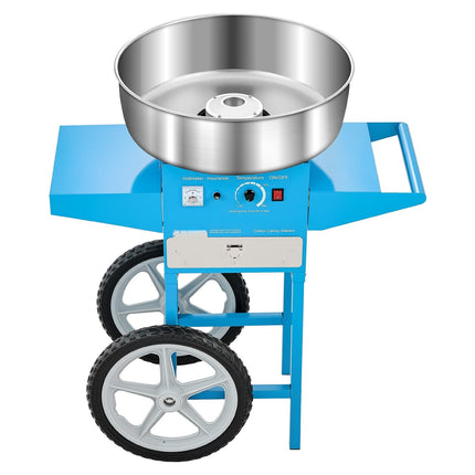 Electric Cotton Candy Machine with Cart, 1000W, 52cm Bowl