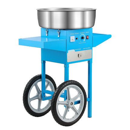 Electric Cotton Candy Machine with Cart, 1000W, 52cm Bowl
