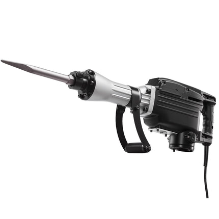 Electric Demolition Jack Hammer 2800W, 1200 BPM, 4 Chisels