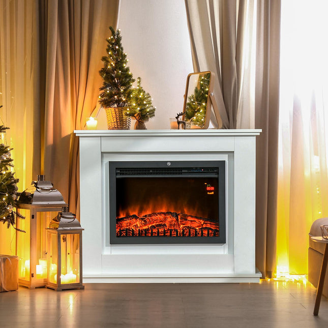 Electric Fireplace, 1000W/2000W, 20-25m² Coverage