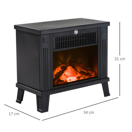 Electric stove - 600/1200W, black, 34x17x31 cm