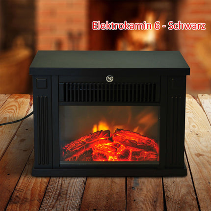 Electric wall stove with adjustable heat settings